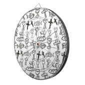 Cible De Fléchettes Motif chrétien (Devant droit)