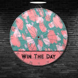 Cible De Fléchettes Motif coloré Abstrait<br><div class="desc">Obtenez un peu de motivation avec cette citation inspirante carte de fléchettes colorées. "Win The Day" en vintage noir de police moderne qui a un peu de l'ambiance Gatsby. Mais vous pouvez aussi changer le texte pour un rappel ou un nom rapide différent ou quelque chose comme "all in" si...</div>