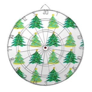 Cible De Fléchettes Motif d'arbre de Noël