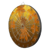 Cible De Fléchettes Motif d'automne avec feuilles d'érable en chute et (Devant droit)