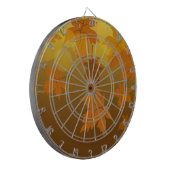 Cible De Fléchettes Motif d'automne avec feuilles d'érable en chute et (Devant gauche)