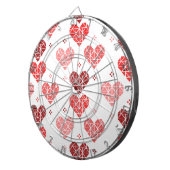 Cible De Fléchettes Motif de coeur de Valentine (Devant droit)