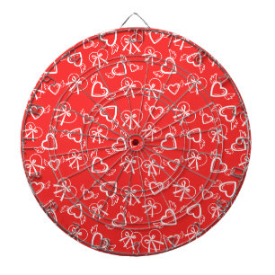 Cible De Fléchettes Motif de coeurs de la Saint-Valentin d'ange