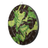 Cible De Fléchettes Motif de combat vert (Devant droit)