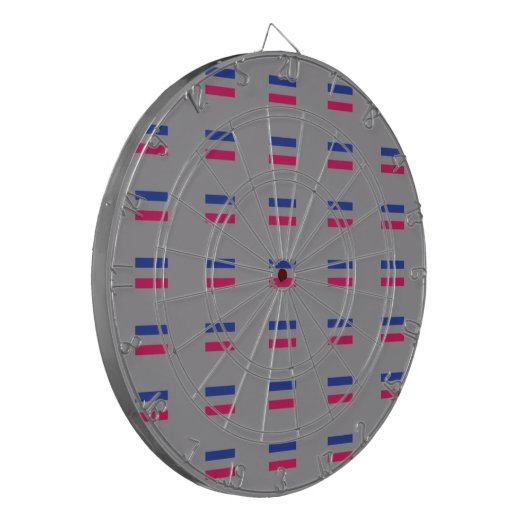 CIBLE DE FLÉCHETTES MOTIF DE FIERTE ANDROGYNE (Devant gauche)