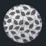 Cible De Fléchettes Motif de la tourmente de Guinée<br><div class="desc">Un groupe amusant de poules de Guinée sur un arrière - plan bleu pâle pour vous faire sourire.</div>