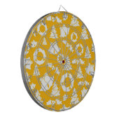 Cible De Fléchettes Motif de Noël jaune (Devant gauche)