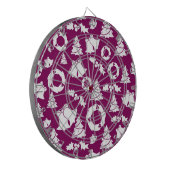 Cible De Fléchettes Motif de Noël pourpre (Devant gauche)