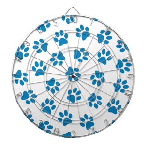 Cible De Fléchettes Motif De Pailles, Paniers De Chien, Paniers Bleus