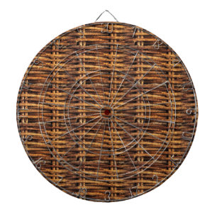 Cible De Fléchettes Motif de panier d'osier