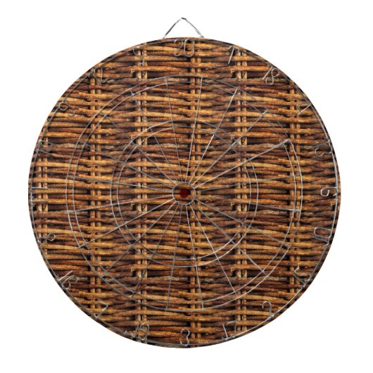 Cible De Fléchettes Motif de panier d'osier (Devant)
