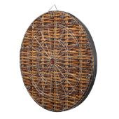 Cible De Fléchettes Motif de panier d'osier (Devant droit)
