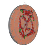 Cible De Fléchettes Motif de piments rouges chauds (Devant gauche)