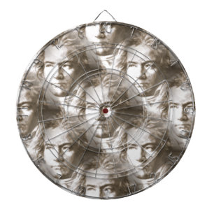 Cible De Fléchettes Motif de portrait Beethoven