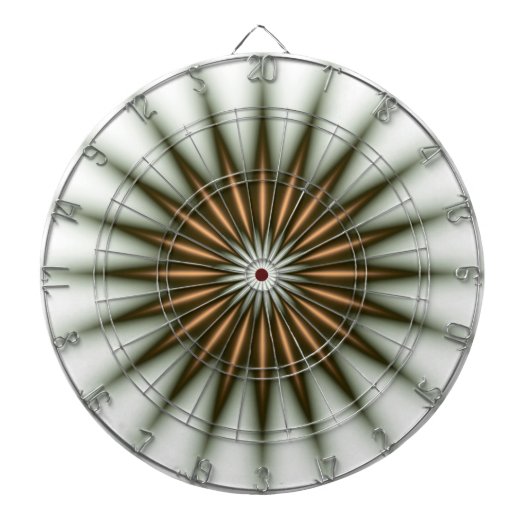 Cible De Fléchettes Motif de rayonnement or (Devant)