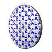 Cible De Fléchettes Motif de ruban bleu (Devant droit)