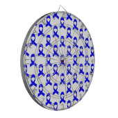 Cible De Fléchettes Motif de ruban bleu (Devant gauche)