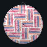 Cible De Fléchettes Motif de traits de pinceau d'aquarelle<br><div class="desc">Conçu par Dream Big Digital Design</div>