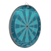 Cible De Fléchettes Motif d'Eau Bleue Profonde Océanique (Devant gauche)