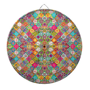 Cible De Fléchettes Motif décoratif continu coloré mignon