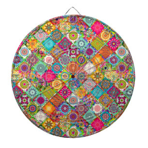 Cible De Fléchettes Motif décoratif continu coloré mignon