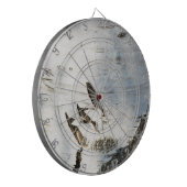 Cible De Fléchettes Motif d'écorce de bouleau (Devant gauche)