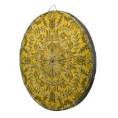 Cible De Fléchettes Motif doré jaune vigne sans couture de William Mor (Devant droit)