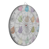 Cible De Fléchettes Motif feuille coloré (Devant gauche)