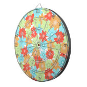 Cible De Fléchettes Motif FLEURS (Devant droit)
