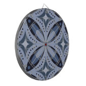 Cible De Fléchettes Motif géométrique bleu de style rétro (Devant gauche)