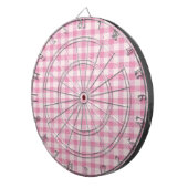 Cible De Fléchettes Motif Gingham Rose Bébé (Devant droit)