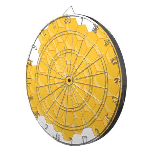 Cible De Fléchettes Motif Hexagon de Bee Hive (Devant droit)