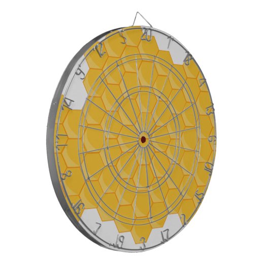 Cible De Fléchettes Motif Hexagon de Bee Hive (Devant gauche)