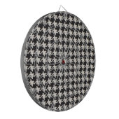 Cible De Fléchettes Motif Houndstooth Noir & Blanc (Devant gauche)