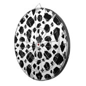 Cible De Fléchettes Motif Impression Vache Noir et Blanc Fermette (Devant droit)
