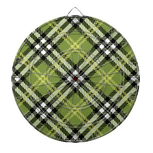Cible De Fléchettes Motif irlandais vert de plaid