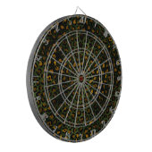 Cible De Fléchettes Motif léopard guépard vert jungle jaune (Devant gauche)