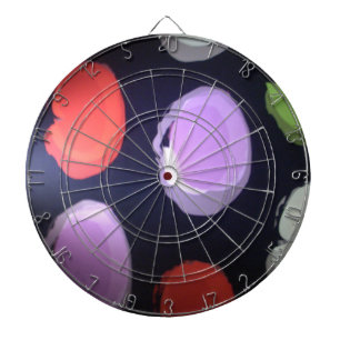 Cible De Fléchettes Motif moderne coloré Polka Point Art Imprimer