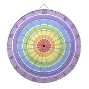 Cible De Fléchettes Motif moderne de couleurs arc-en-ciel coloré