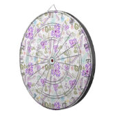 Cible De Fléchettes Motif pastel pastel coloré (Devant droit)