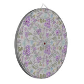 Cible De Fléchettes Motif pastel pastel coloré (Devant gauche)