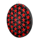 Cible De Fléchettes Motif Petites Étoiles Rouges (Devant droit)