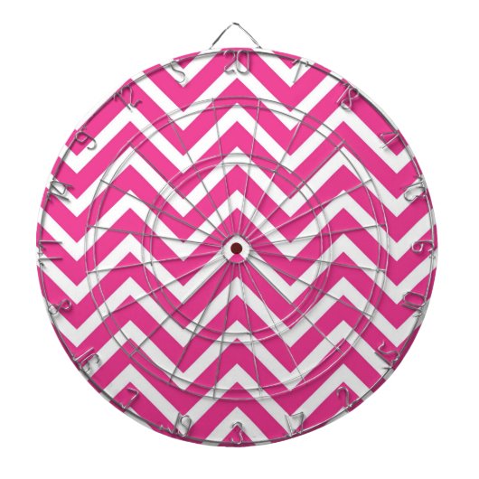 Cible De Fléchettes Motif Pink Zigzag Chevron (Devant)