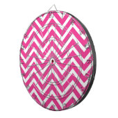 Cible De Fléchettes Motif Pink Zigzag Chevron (Devant droit)