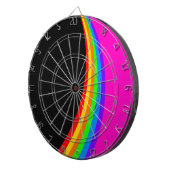 CIBLE DE FLÉCHETTES MOTIF RAINBOW (Devant droit)