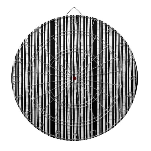 Cible De Fléchettes Motif rayures verticales modernes (Devant)