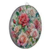 Cible De Fléchettes Motif Rose Fantaisiste (Devant gauche)