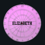 Cible De Fléchettes Motif rose points blancs<br><div class="desc">Un design charmant avec de minuscules pois blancs éparpillés dans un arrière - plan rose dégradé,  créant une motif élégante et fantaisiste. Les teintes douces et dégradées ajoutent profondeur et dimension,  ce qui en fait l'endroit idéal pour ajouter une touche ludique.</div>