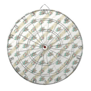 Cible De Fléchettes Motif Rose Vintage - Tableau de Fléchettes