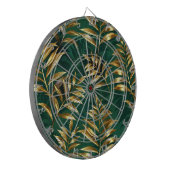 Cible De Fléchettes Motif sans couture avec des fougères dorées (Devant gauche)